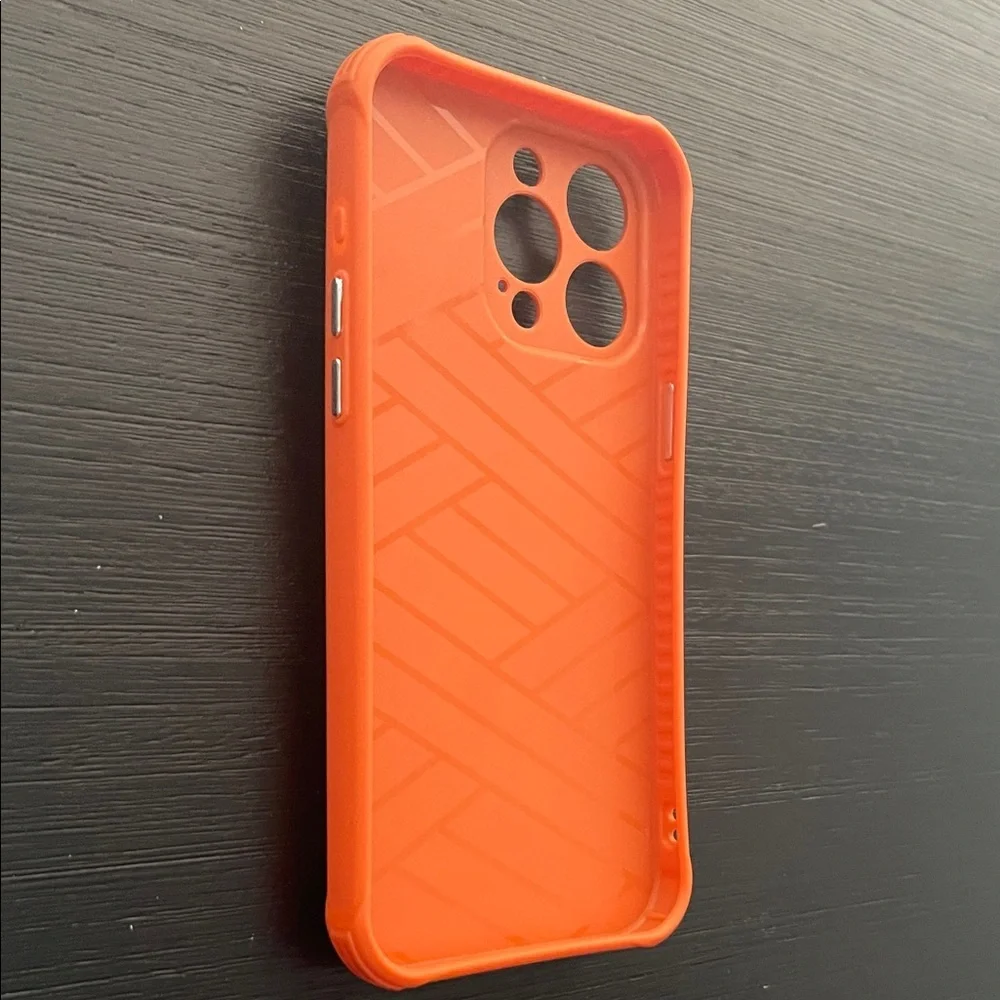 IPHONE 15 pro max Orange Phone Case🔥2 card holder 🔥